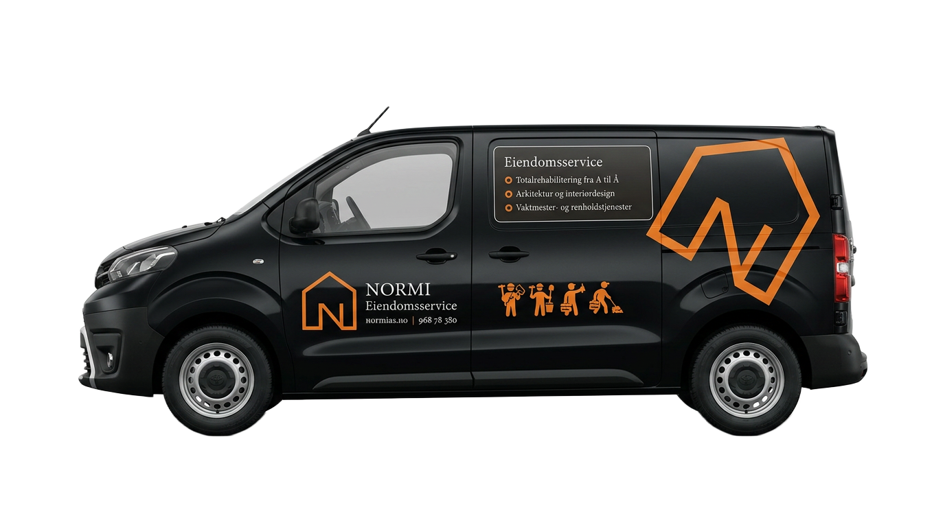 Normi Eiendomsservice, servicebil i Oslo